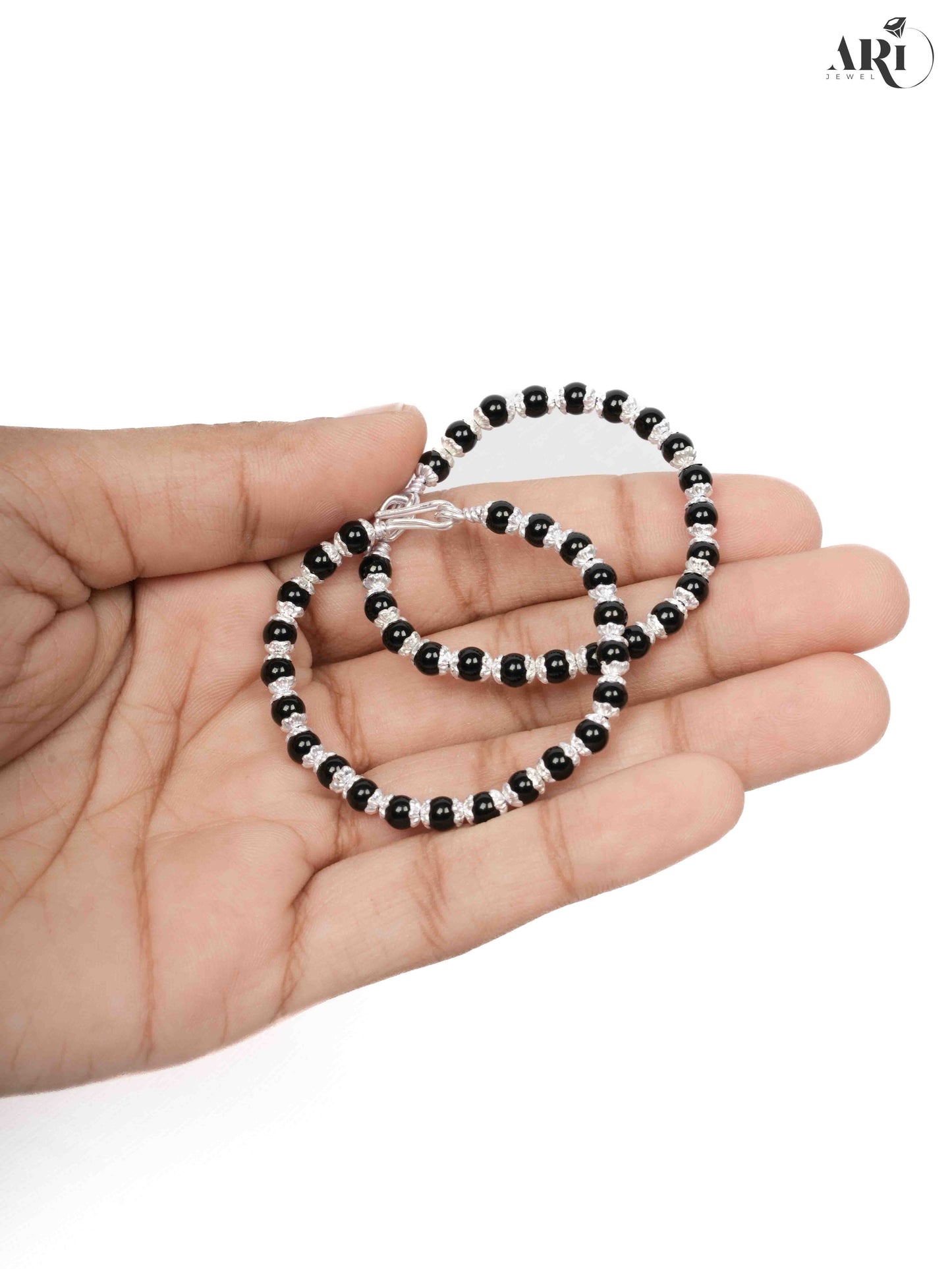 Baby Kada Black Beads