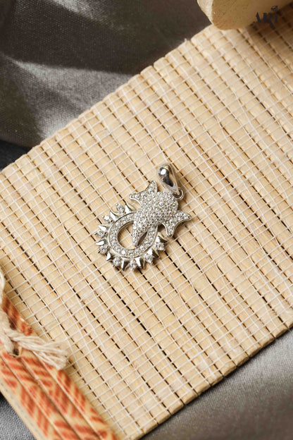 Ganesh Face Diamond Pendant