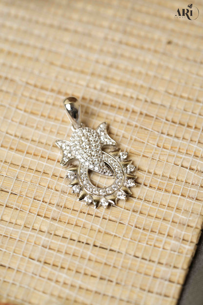 Ganesh Face Diamond Pendant
