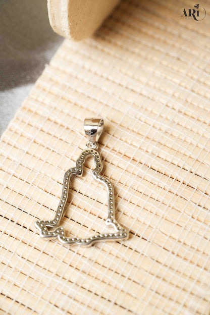 Swami Narayan Diamond Pendant