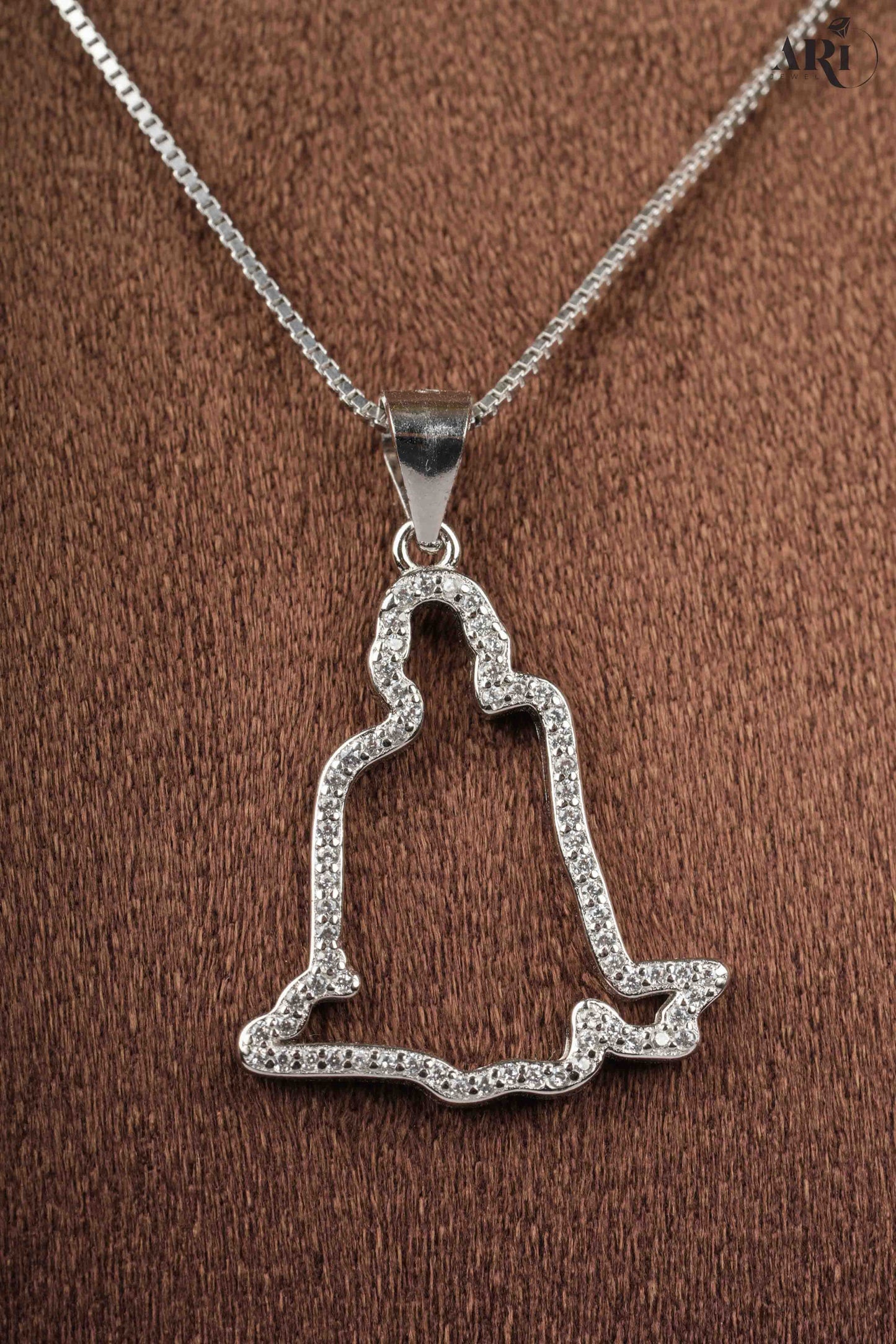 Swami Narayan Diamond Pendant