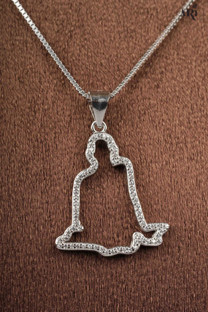 Swami Narayan Diamond Pendant