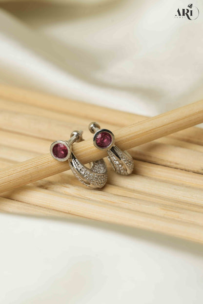 Unisex Red Single Stone Bali