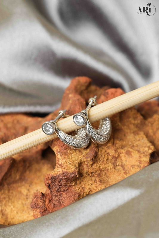 Unisex White Single Stone Bali