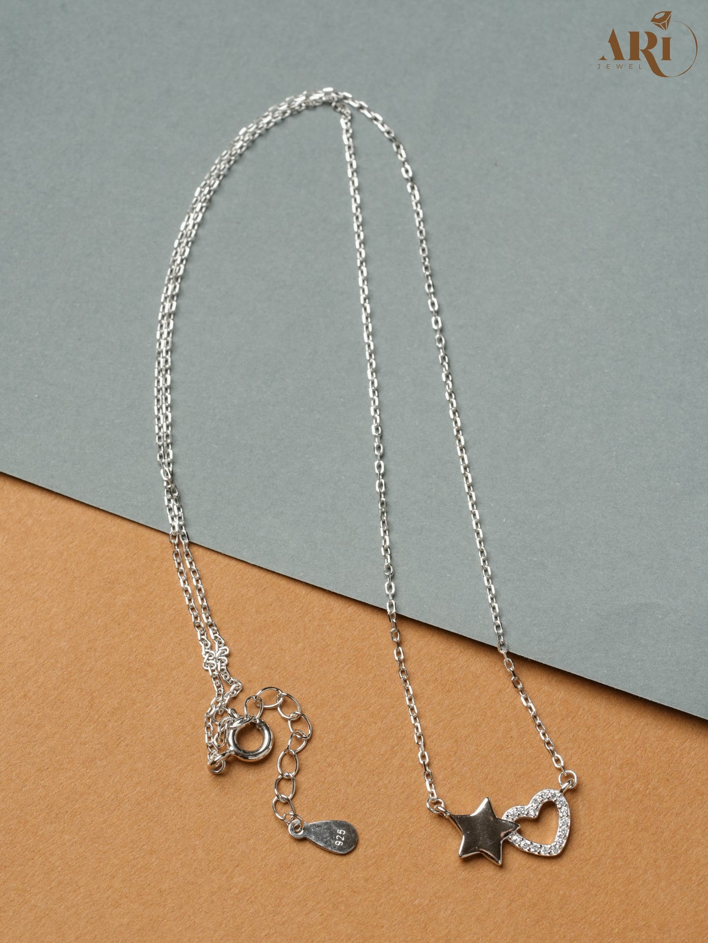 Heart & Star Chain Pendant (DI14.8)