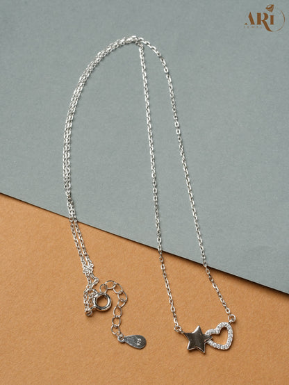 Heart & Star Chain Pendant (DI14.8)