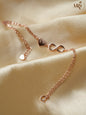 Infinity Heart Rose Gold Bracelet (DI20.4)