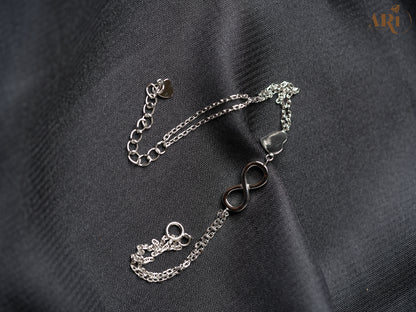 Infinty Heart Silver Bracelet (DI20.6)