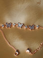 Pearl Butterfly  Rose gold Bracelet (DI28)