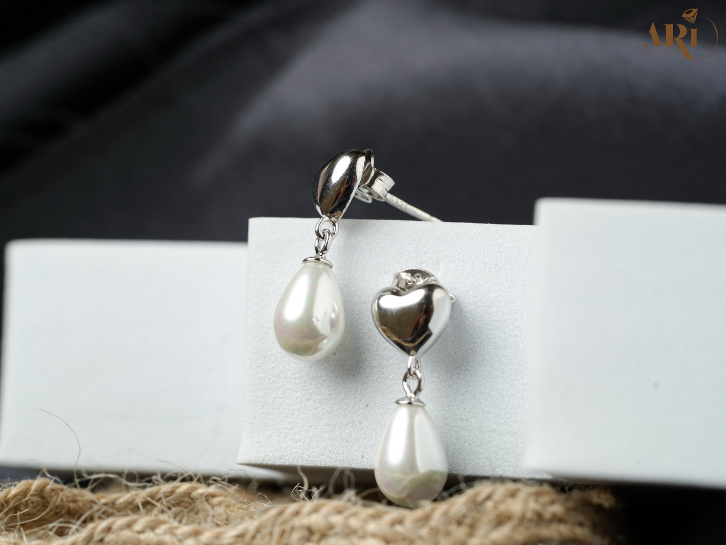 Pearl Heart Hanging Tops (DI27.6)