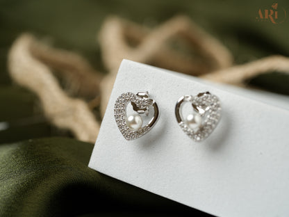 Pearl Heart Diamond Tops (Di16)