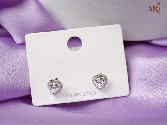 Solitaire Heart Tops (Di12)