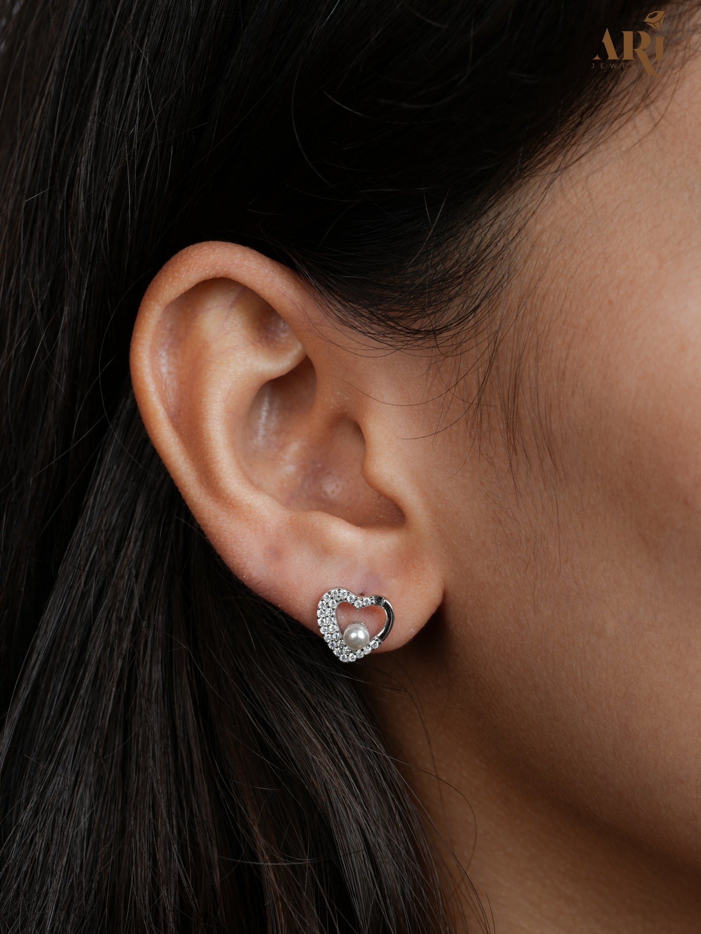 Pearl Heart Diamond Tops (Di16)