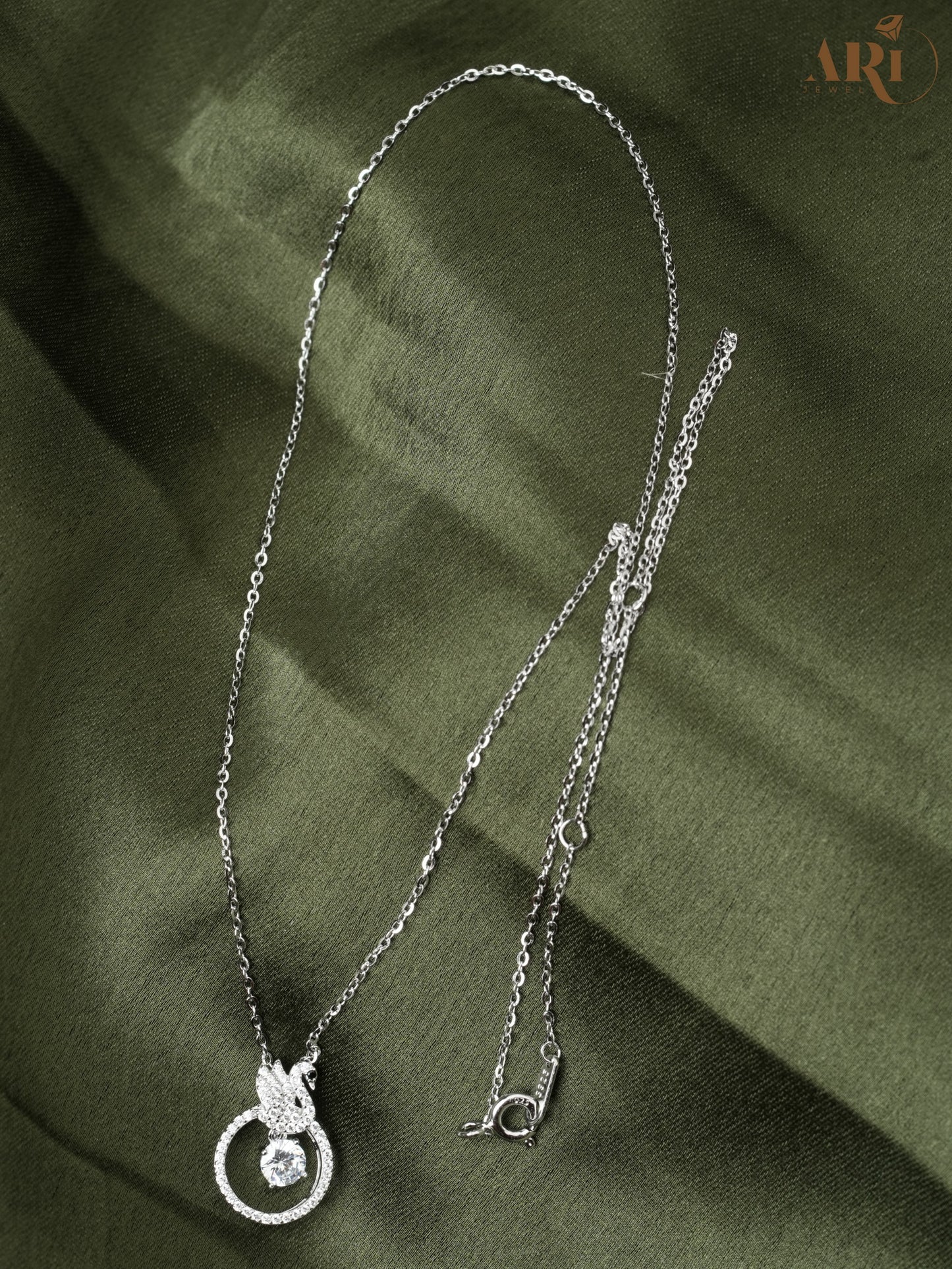 Disco Silver Chain Pendant (DI26)