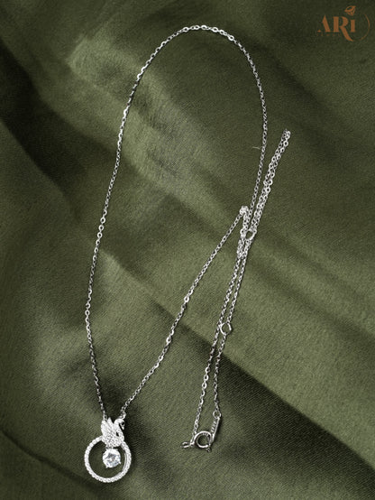 Disco Silver Chain Pendant (DI26)