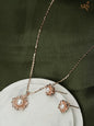 5 Petal Flower Rosegold Chain Tops  Pendant (DI35.6)