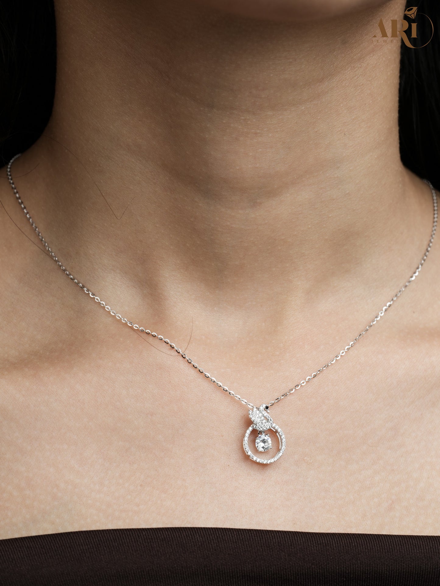 Disco Silver Chain Pendant (DI26)