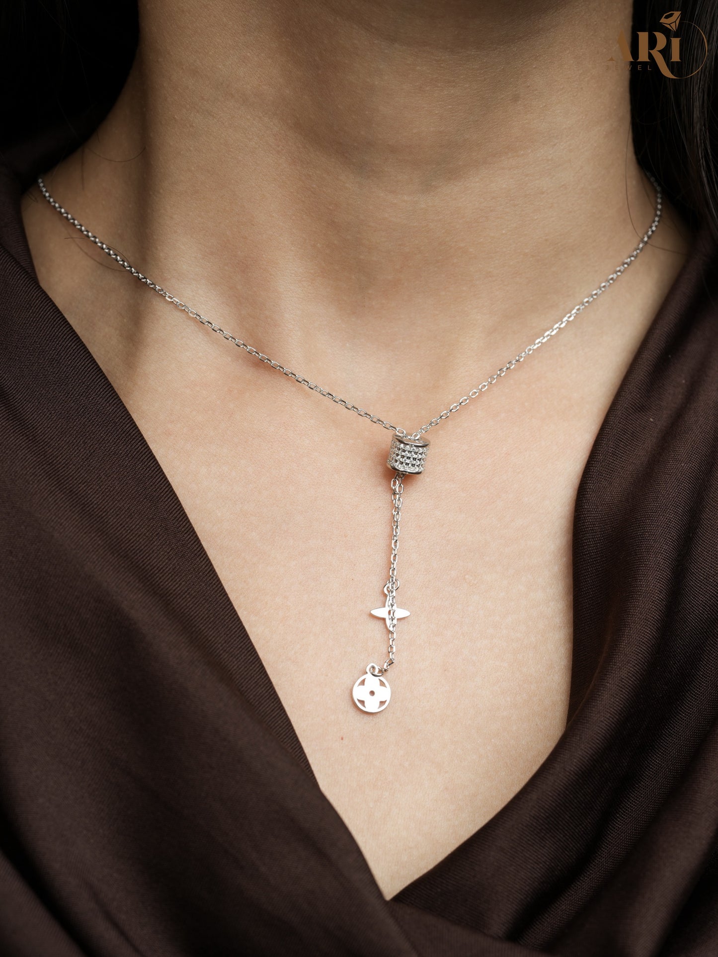 Hanging Silver Chain Pendant (DI35.8)