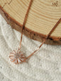 Rosegold Diamond Sunflower Chain Pendant (DI29.6)